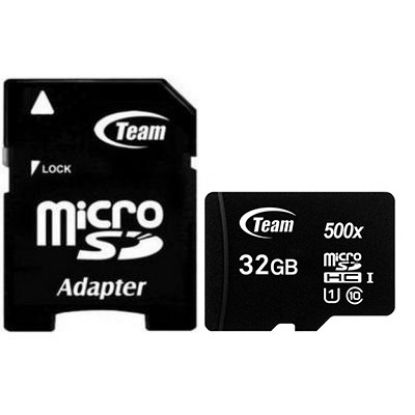  Зображення Карта пам'яті Team 32Gb microSDHC class 10 (TUSDH32GCL10U03) 